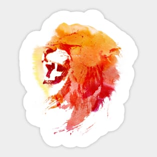 Angry Lion Sticker